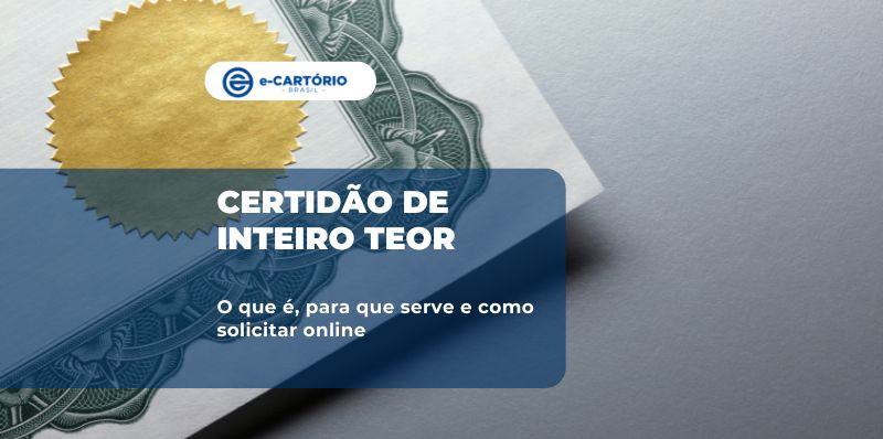 certidão de inteiro teor