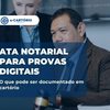 Advogados em cartório selecionando no computador ata notarial para provas digitais: o que pode ser documentado em cartório